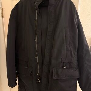 Theory Men's Black Military-Style Field Jacket